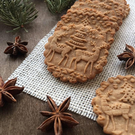 BakeJoy | Nudelholz mit 3D Weihnachtsmotiven Decorique.de