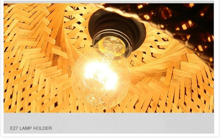 BambuLuxe | Handgeflochtene Bambuslampe mit Stil Decorique.de