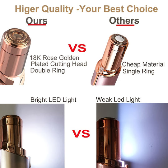 BareBloom | Gesichtshaarentferner für Frauen - schmerzfrei & wiederaufladbar über USB Decorique.de