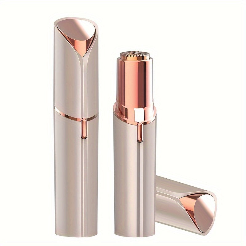 BareBloom | Gesichtshaarentferner für Frauen - schmerzfrei & wiederaufladbar über USB Goldene Rose Decorique.de