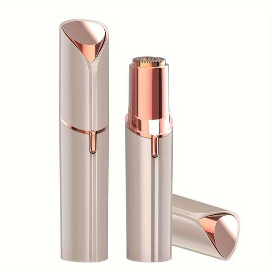 BareBloom | Gesichtshaarentferner für Frauen - schmerzfrei & wiederaufladbar über USB Goldene Rose Decorique.de