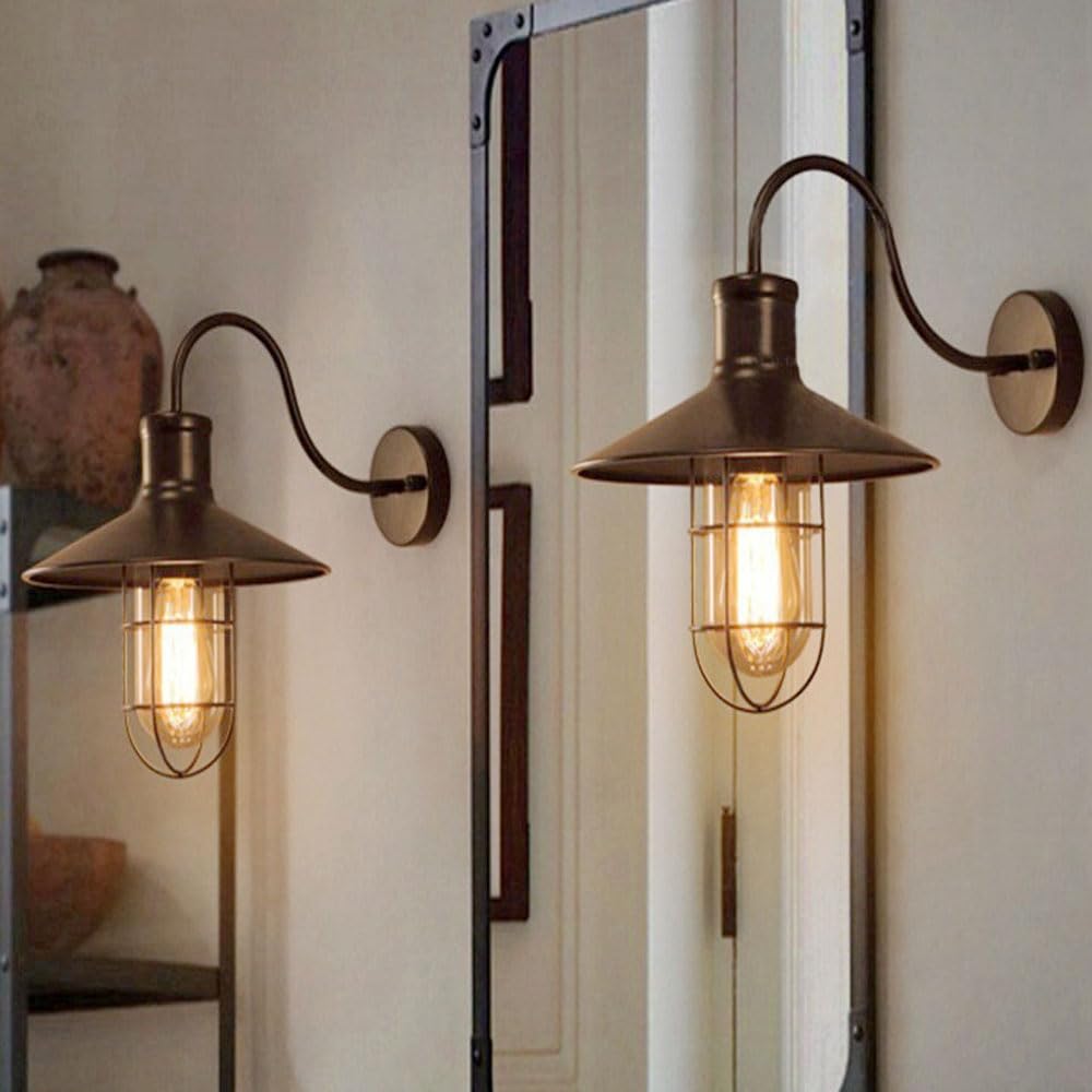 BarnBright | Klassische Wandleuchte im Käfig-Design Decorique.de