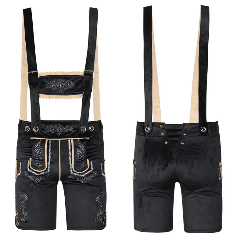 BavariFit | Herren Oktoberfest Lederhosen Grau Decorique.de