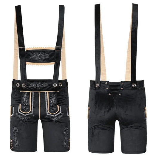 BavariFit | Herren Oktoberfest Lederhosen Grau Decorique.de