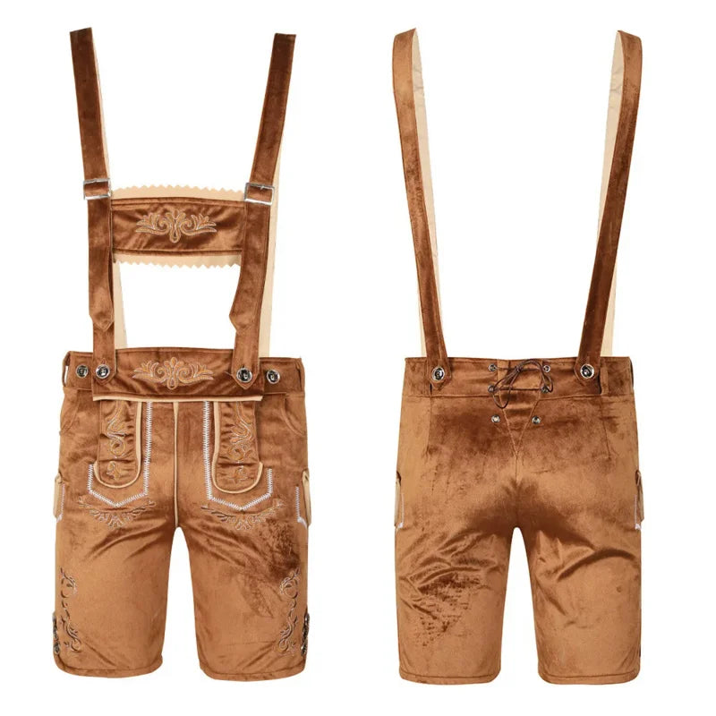 BavariFit | Herren Oktoberfest Lederhosen Khaki Decorique.de