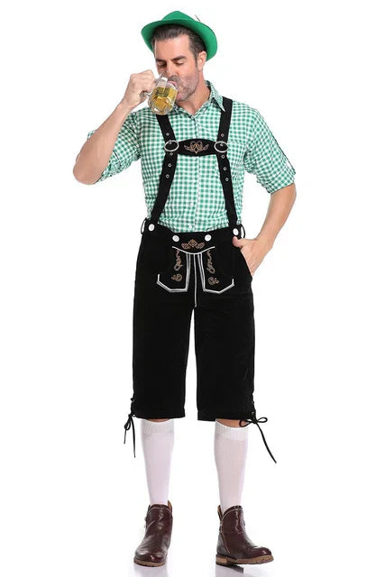 BayernLook | Ultimatives Oktoberfest-Outfit für Männer C1 Shorts Oberteil Hut Decorique.de