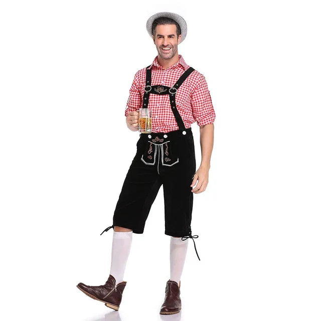 BayernLook | Ultimatives Oktoberfest-Outfit für Männer C2 Shorts Oberteil Hut Decorique.de