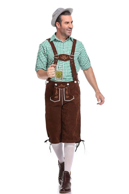 BayernLook | Ultimatives Oktoberfest-Outfit für Männer D1 Shorts Oberteil Hut Decorique.de