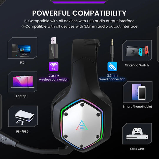 Valentino | Kabelloses Gaming-Headset – Fesselnder Surround-Sound-3