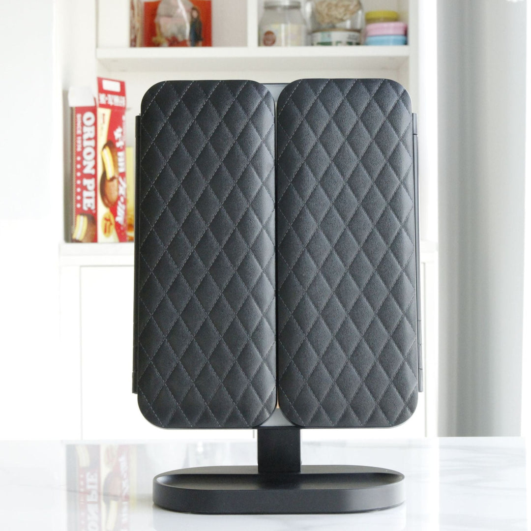 BeautyLab | Dreifach-Make-up-Spiegel Schwarz Decorique.de