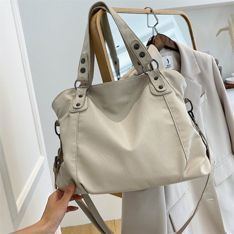 BellaBag | Weiche Ledertasche für Eleganz und Komfort Weiß Decorique.de