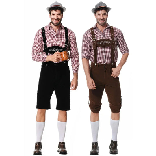Bergkönig | Herren-Oktoberfestset mit Lederhose, Hemd & Hut Decorique.de