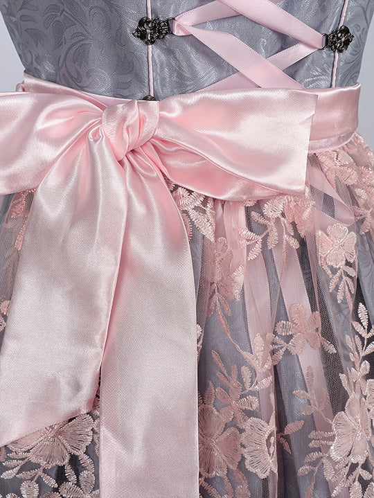 Bergwiese | Damen-Midikleid mit Schürze – Traditionelles Bierfestkostüm Decorique.de