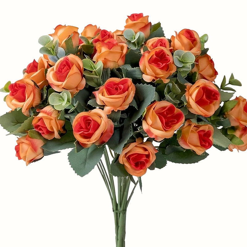 RoseCharm | Künstlicher Rosenstrauß – Vintage-Look, 10 Köpfe