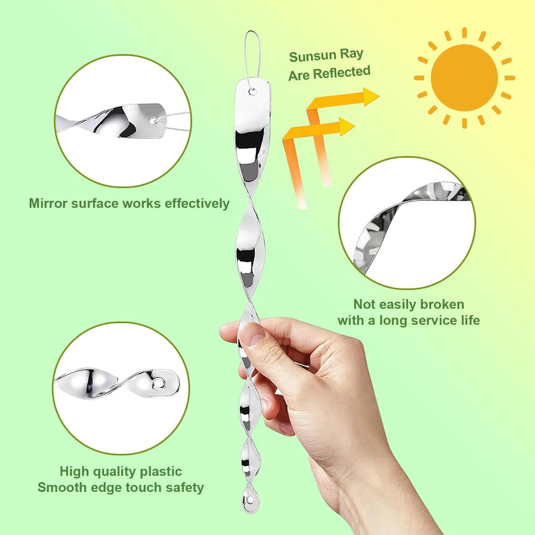 BirdTwist | Reflektierende Vogelabwehr-Spiralstange Decorique.de