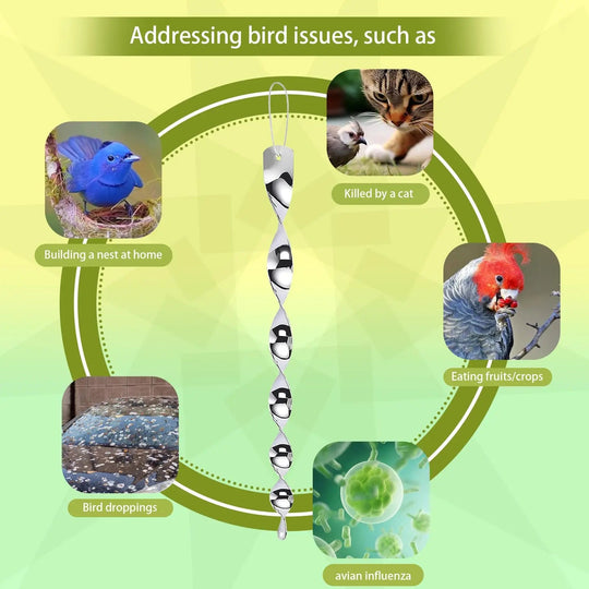 BirdTwist | Reflektierende Vogelabwehr-Spiralstange Decorique.de
