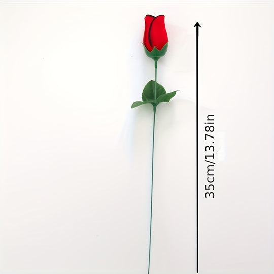 BloomJoy | 10er Set Kunstrosen – Pflegefrei & glasähnliche Vase Decorique.de