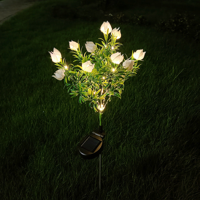 BloomRay | Solar Gartenlicht in Gardenienform Decorique.de