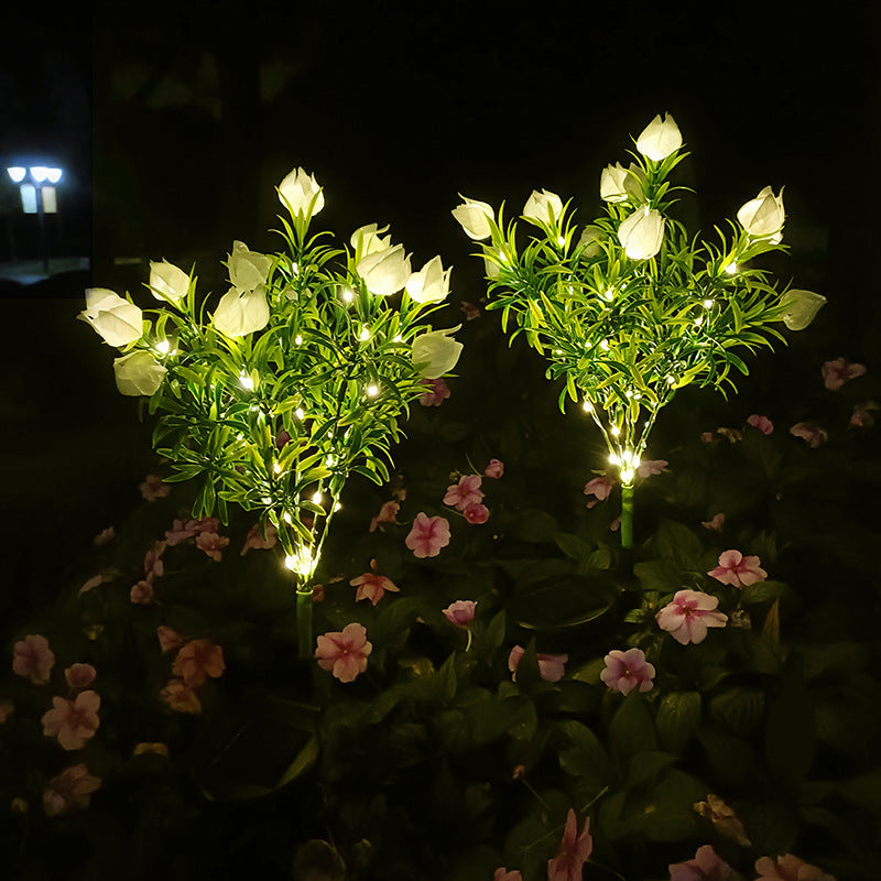 BloomRay | Solar Gartenlicht in Gardenienform Decorique.de