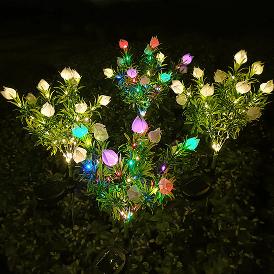 BloomRay | Solar Gartenlicht in Gardenienform Decorique.de