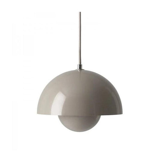 BlossiGlow | Makrone Blume Knospe Design Lampe Grau Beige Decorique.de