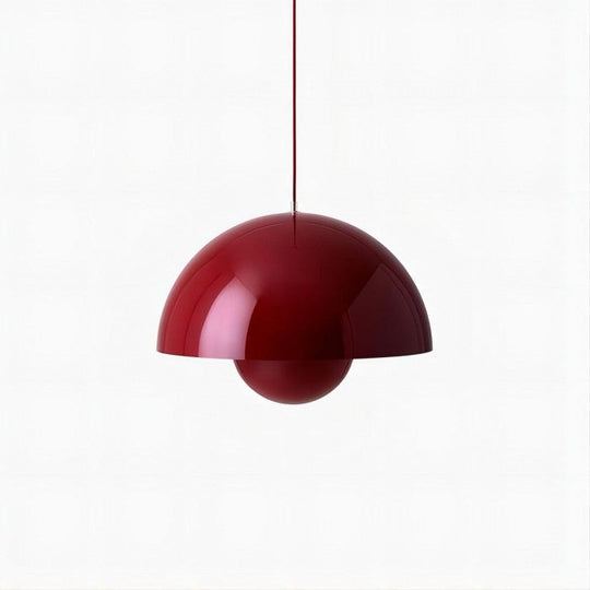 BlossiGlow | Makrone Blume Knospe Design Lampe Rot Decorique.de