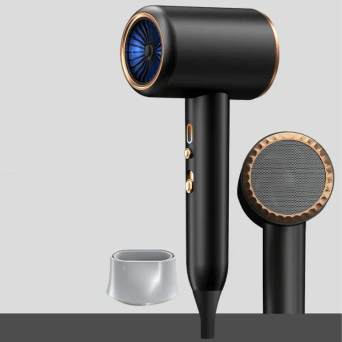 BlowLux | Leistungsstarker Haartrockner für glänzendes Haar Schwarz Decorique.de