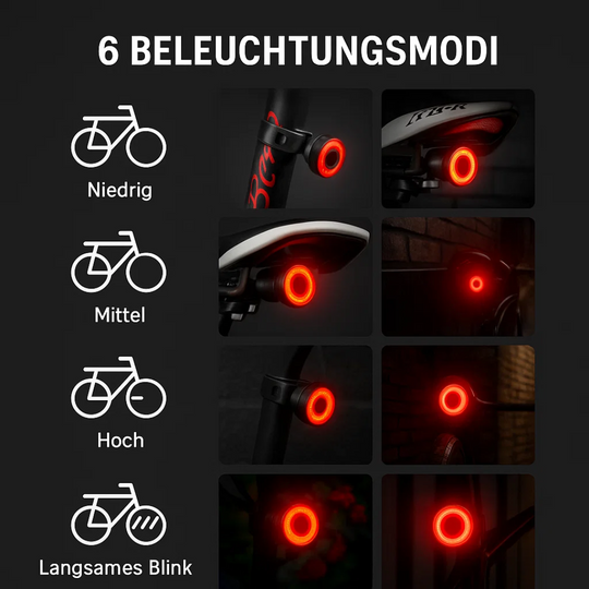 BrakeGlow | Ultra-intelligentes Rücklicht für Fahrrad Decorique.de