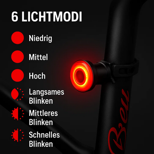 BrakeGlow | Ultra-intelligentes Rücklicht für Fahrrad Decorique.de
