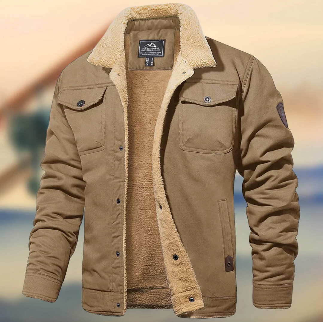 Brandon | Herrenjacke mit Eleganter Wärmeisolierung Beige Decorique.de