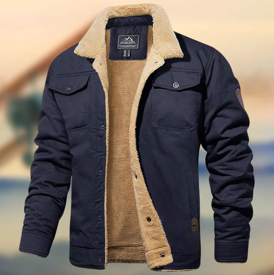 Brandon | Herrenjacke mit Eleganter Wärmeisolierung Blau Decorique.de