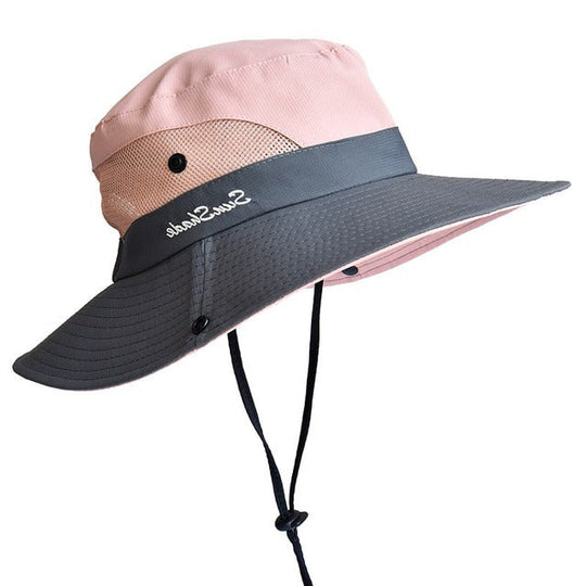 BreezeHat | Faltbarer Sonnenhut mit UV-Schutz Rosa Decorique.de