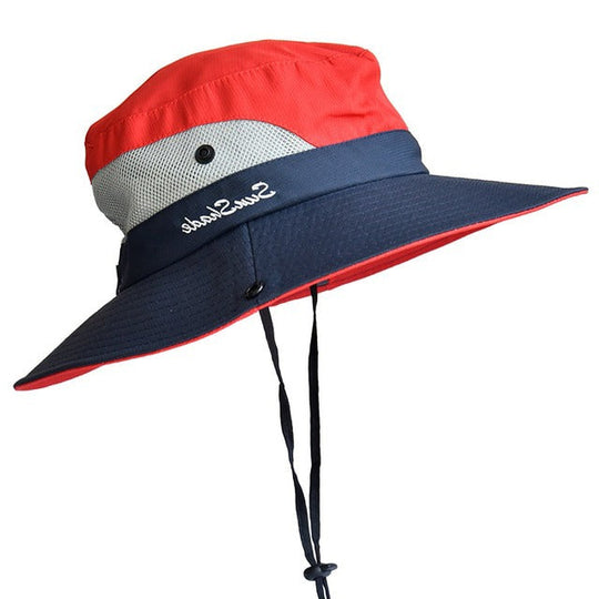 BreezeHat | Faltbarer Sonnenhut mit UV-Schutz Rot Decorique.de