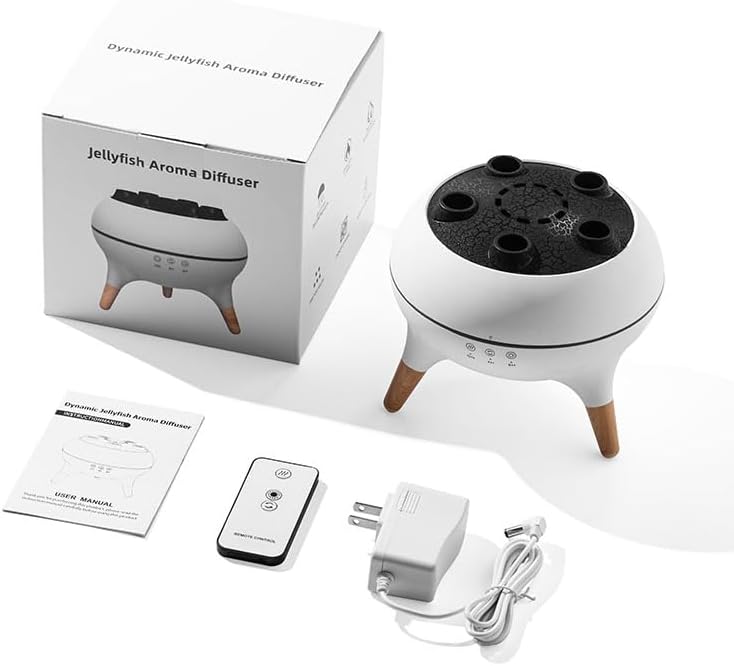 BreezeLume | Dynamischer Quallen-Luftbefeuchter und ätherischer Öl Diffusor Decorique.de