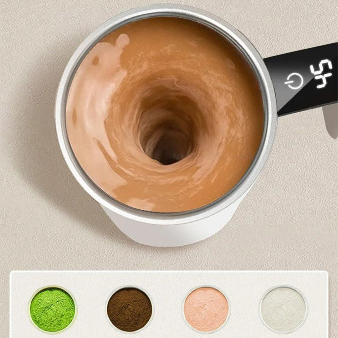 BrewSpin | Selbstrührender Kaffeebecher - Wiederaufladbarer magnetischer Mixer Decorique.de