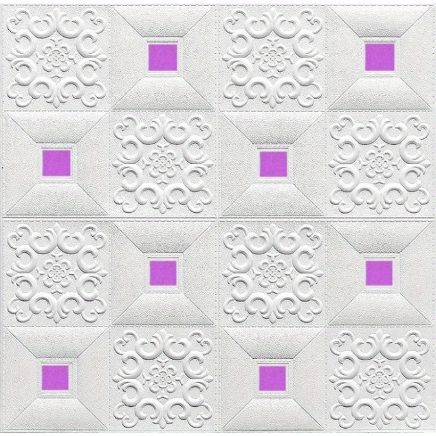 BrickLux | 3D Ziegel Wandtapete – Selbstklebend & wasserfester Rosa 70*70 cm Decorique.de