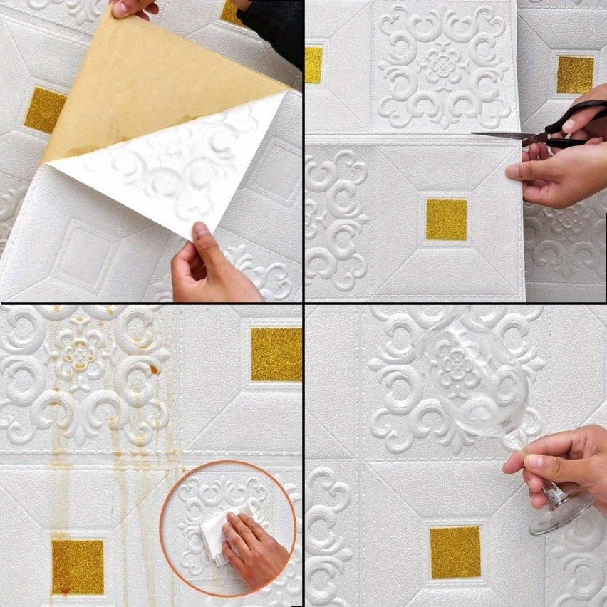 BrickLux | 3D Ziegel Wandtapete – Selbstklebend & wasserfester Decorique.de