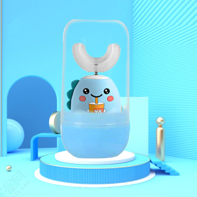 BrightBrush | 360° Rundum-Reinigung Zahnbürste Blau+Staubschutz Decorique.de