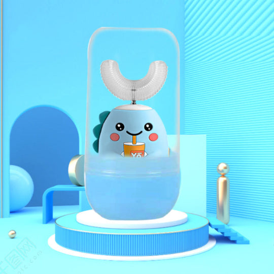 BrightBrush | 360° Rundum-Reinigung Zahnbürste Blau+Staubschutz Decorique.de