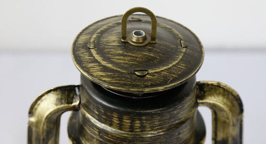 BronzeBlaze | Antike Tischlampe im Kerosin-Stil Decorique.de