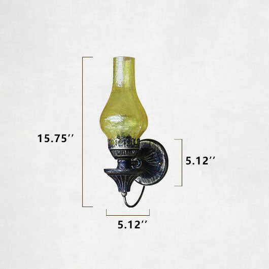 BronzeFlame | Antike Retro-Wandleuchte im Kerosin-Stil Decorique.de