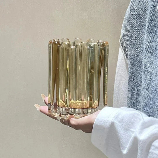 BrushKeep| Eleganter Makeup-Pinselhalter Braun Decorique.de