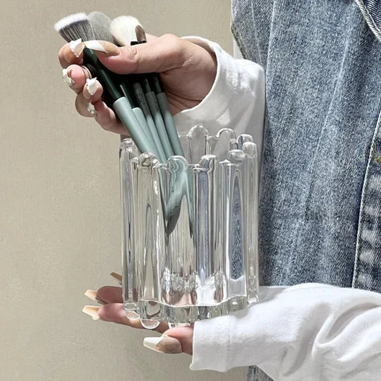BrushKeep| Eleganter Makeup-Pinselhalter Klar Decorique.de