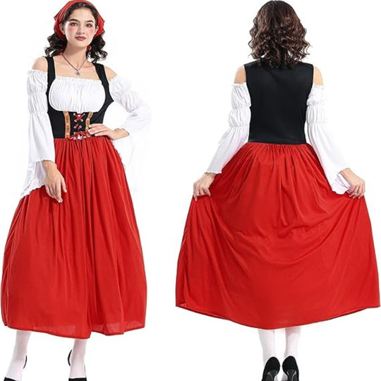 Burgzauber | Mittelalterliches Damenkleid – Traditioneller Bauernhausstil Decorique.de