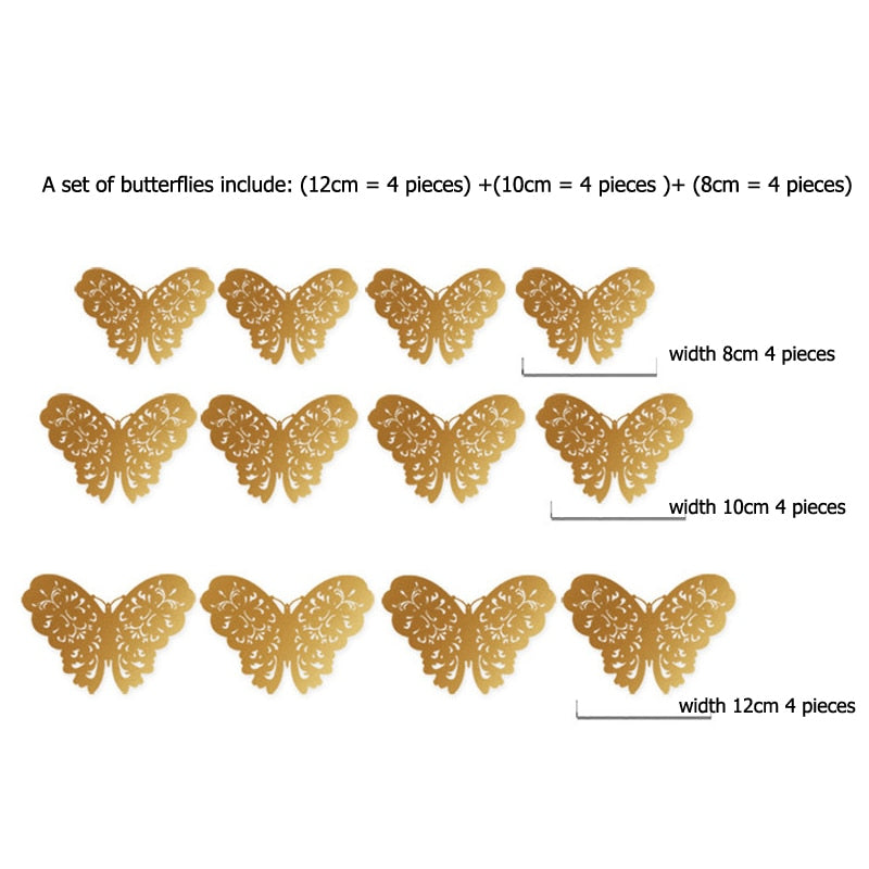 ButterCharm | 3D Schmetterling Wandsticker Decorique.de