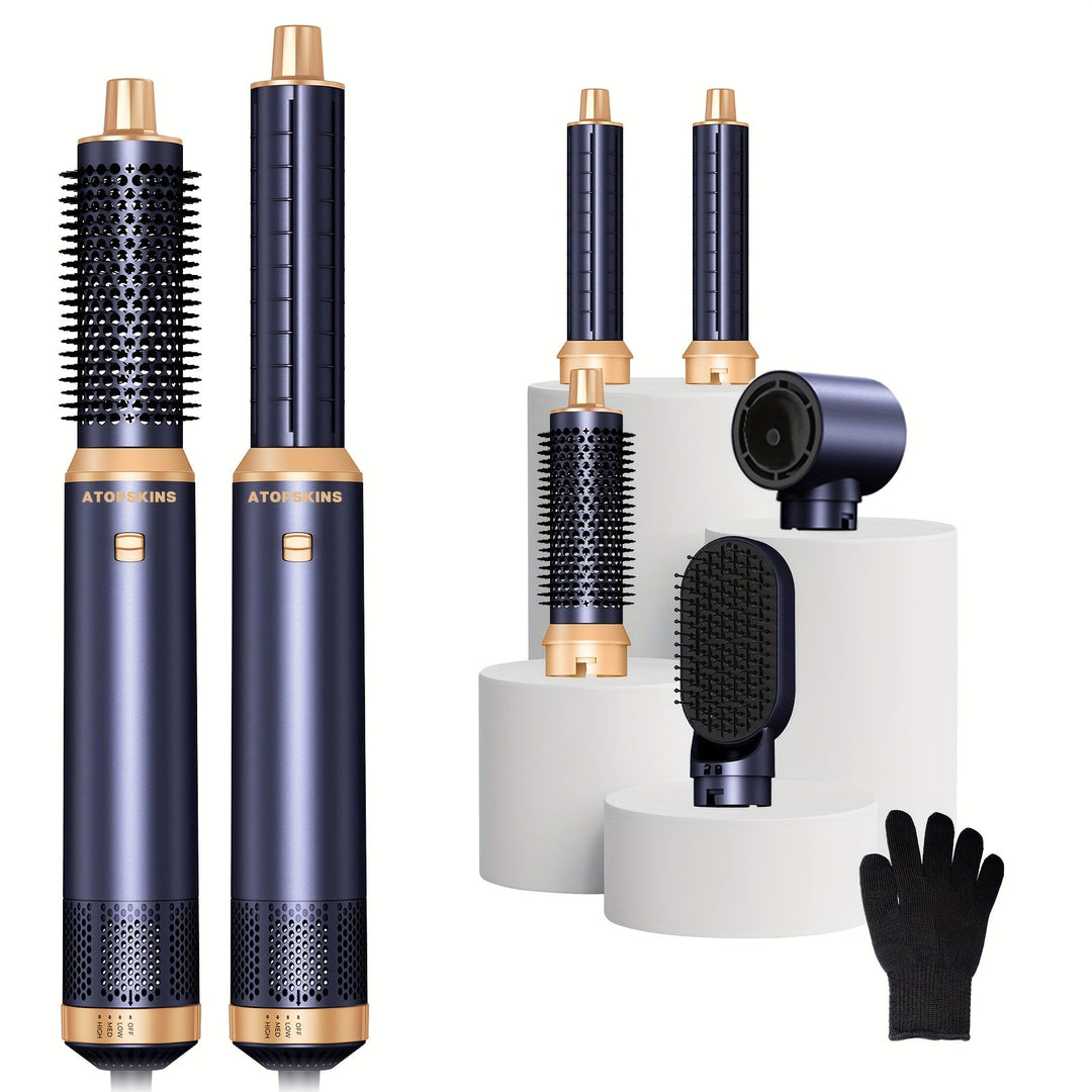 CurlMate | 5-in-1 Haartrockner & Multistyler für Perfekte Locken und Glattes Haar