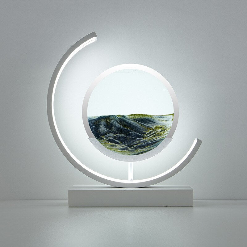 CalmSphere | Beruhigende & Faszinierende Sand-Bordlampe Schwarz Decorique.de