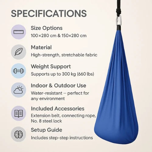 CalmSwing | Sensorische Autismus-Therapie-Schaukel für Innen- und Außenbereich Decorique.de