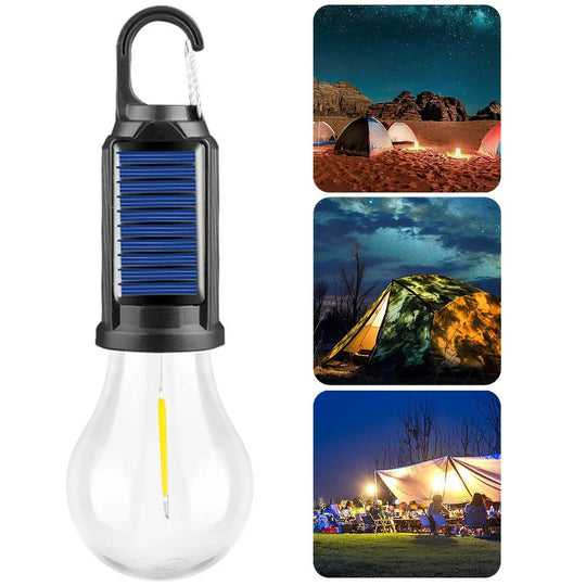 CampGlow | Solarbetriebene wiederaufladbare Campinglampe mit Haken Decorique.de