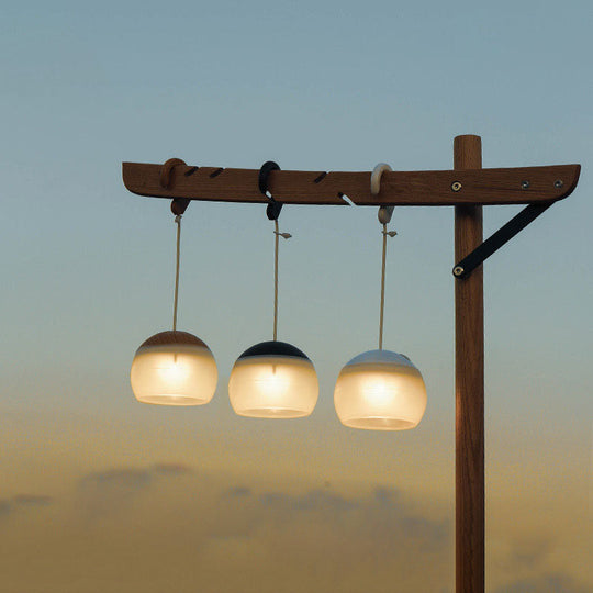 CampHalo | Stilvolle USB-Zeltlampe mit Haken Schwarz (USB-Ladung + 3-stufige Dimmung) Decorique.de